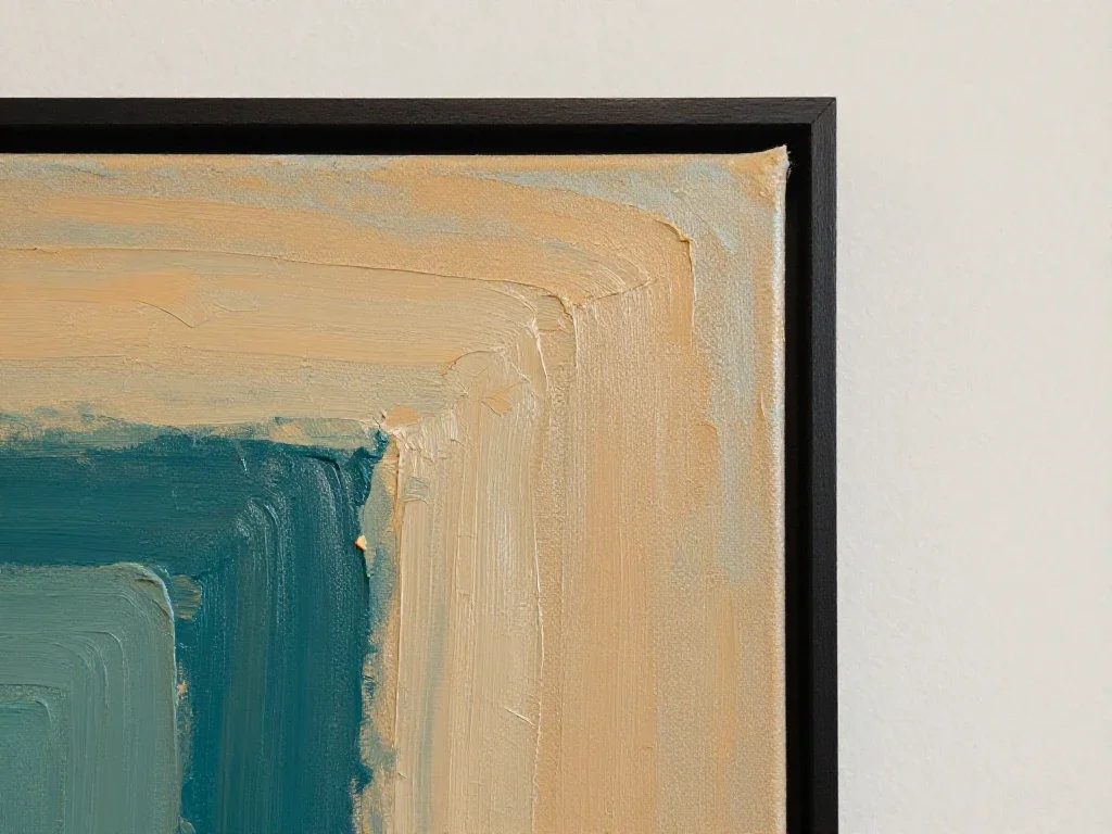 Détail de textures d'une peinture à l'huile pour illustrer le choix et l'analyse artistique.